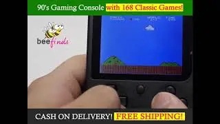 90's Gaming Console w/ 168 Classic Throwback Games