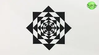 Optical Illusion | Geometric Art | Zoom Effect | How to draw Geometric Art