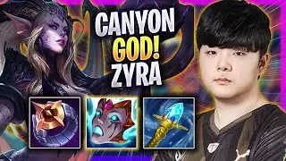 CANYON IS A GOD WITH ZYRA! - GEN Canyon Plays Zyra JUNGLE vs Brand! | Season 2024 #lol #gameplay