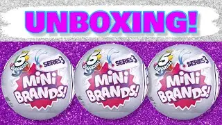 UNBOXING MINI BRANDS SERIES 3! Zuru 5 Surprise Ball Blind Bag Toy Opening!