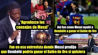 Por eso Messi es querido por sus compa&ntilde;eros | Demb&eacute;l&eacute; Bal&oacute;n de Oro 2025