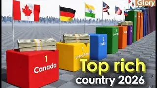 Top rich countries by GDP in 2026 | largest economy | 3d comparison | most rich in the world
