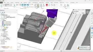 PowerMill 2019 Tutorial #42 | 3D Mold & Die -  Raster Finish & Simulation NC Code