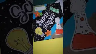 Project File Cover Decoration #shorts #projectfile #portfolio #frontpage #science #art #craft #diy