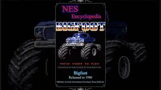 NES Encyclopedia - Bigfoot - Released 1990 #NESencyclopedia #nes #retrogaming #bigfoot