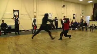 Edgebana 2017. Longsword: Bronze medal fight, Arto Fama (R) Vs Jack Fraser (B) Round 2, Angle 1.