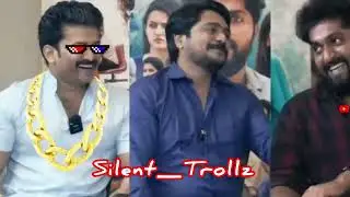 Dhyan Sreenivasan Vs Manikuttan 🤣 Interview Thug of War  😂 Troll video #dhyan #manikuttan #interview