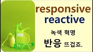 Q5 English 어휘 Lesson 46 (반응하는, 응답하는 - responsive vs reactive)