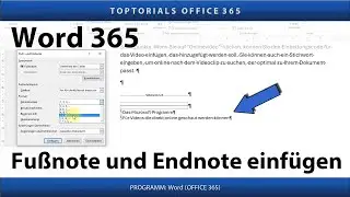 Fu&szlig;note und Endnote hinzuf&uuml;gen ganz einfach | Word 365 Tutorial