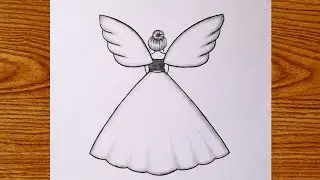 How to draw a beautiful Fairy for beginners | Easy Fairy Drawing step by step | Simple drawing