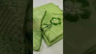 #whatsapp 99164 18719 #Jute Linen sarees-Rs.1450/-#Very pretty|| Floral#designer embroidery blouse