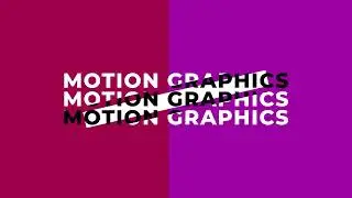 Title Animation MOTION COLOR shape art flat After Effects on
