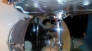 Foot view of playing
