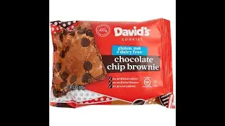 David's Cookies Chocolate Chip Brownie Review Taste Test 2022