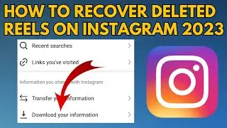 How to Recover Deleted Reels on Instagram (2023) | Restore Deleted Instagram Reels
