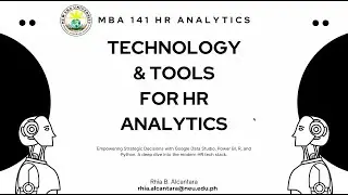 Technology & Tools for HR Analytics