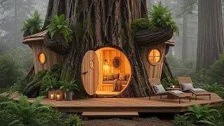 I Turned a Hollow Tree Into a Secret Survival Shelter No One Could Detect