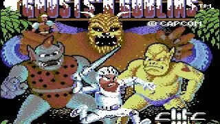 Ghosts &lsquo;n&rsquo; Goblins (Capcom / Elite - Commodore 64)