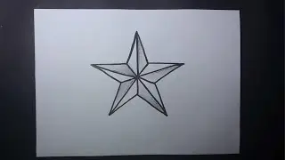 How To Draw a Star - Easy Step by step drawing for Begginers