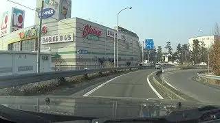 ドライブ撮影 東名高速道路上り 岡崎ICで降りる。国道一号の合流まで。