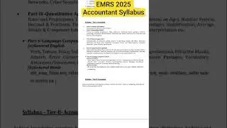 EMRS 2025 Accountant Syllabus #languagenliteraturelearners #emrs #exam #figureofspeech