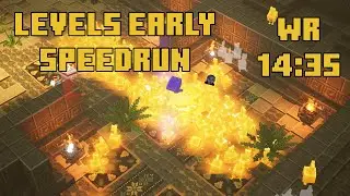 (World Record) Minecraft Dungeons Any% (Random Seed, Levels Early) Speedrun in 14:35