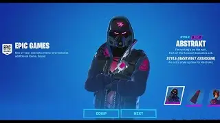 *New* Assassin Style for Abstrakt Skin gameplay! Fortnite Battle Royale