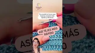 Mira esta manera para hacer tus tejidos a crochet haciendo dos filas al mismo tiempo. #crochet
