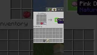 How To Make Pink Concrete Powder In Minecraft #Shorts