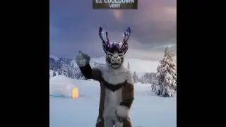 Reindeer buck has a message about staying cool at Nordic FuzzCon 2024