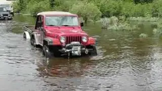 Pulling a Trailer Across Coney Creek