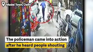 Policeman kicks scooty, catches speeding thieves in Delhi, video surfaces