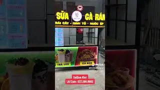Kiot tr&agrave; sữa, g&agrave; r&aacute;n sử dụng vật liệu alu của SaiGon Kiot #shorts #short