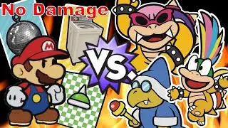 【ペーパーマリオカラースプラッシュ】ノーダメージ可能なボス戦その③ / Paper Mario: Color Splash - No damage boss battle Vol.3＋α