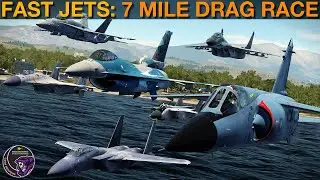 Fast Fighter Jet Drag Race: Mirage F1 vs The World | DCS