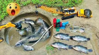 Diy mini powerful diesel engine water pump for fish in Pond 🐟 science project‪ |Mini Fish Creator