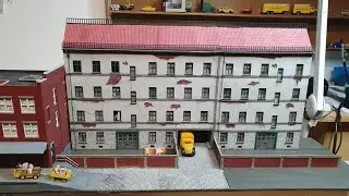 MIttelstadt-TV, Bau eines Lasercut Geb&auml;udes von Modellbahn Union Teil 4