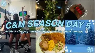 🇬🇭 wedding, snow day, nails, + more!! | C&M SEASON DAY 5