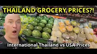 Villa Market Thailand Grocery Prices 🇹🇭 vs 🇺🇸 | International Supermarket Walkthrough