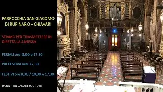 S.Messa Chiesa di Rupinaro Luned&igrave; 12/01/2026 ore 8,00