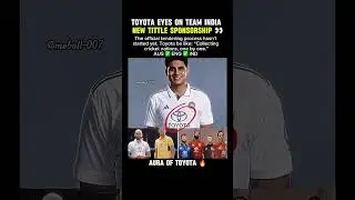 🚨 Toyota Eyes Team India Sponsorship | BCCI Yet to Announce Tender #shortfeed