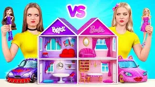 Строим Удивительный Кукольный Домик | Барби vs Братц Челлендж от Multi DO Girls