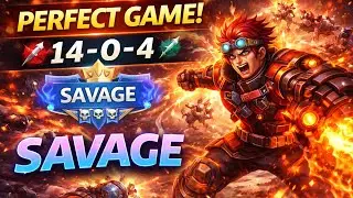 🔥😱🤚NO DEATH SAVAGE! X.Borg Goes 14-0-4 😱🔥 #Xborg #Savage #PerfectGame #MobileLegends #MLBBHighlights