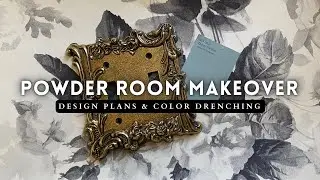 EXTREMEME BATHROOM MAKEOVER✨Pt 1 design plans and paint (color drenching)