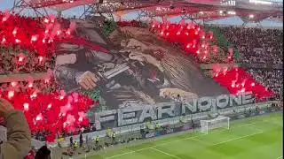 FEAR NO ONE! Legia Warsaw supporters' pyro-show vs. Chelsea - 10/4/2025