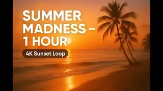 1 Hour of Summer Madness (1974) &ndash; Kool & The Gang | 4K Sunset Beach Loop for Study/Relax