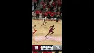 Rienk Mast to Eli Rice for Three vs. Rider | Nebraska Men's Basketball