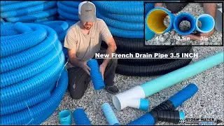 New 3.5 Inch Drainage Pipe - French Drain Corrugated Pipe