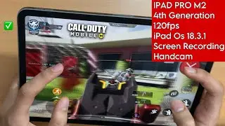 iPad Pro COD MOBILE TEST 2025 🔥 ( 120fps ) ⚡️HANDCAM/SCRREEN RECORDING 🥶 4 Finger/Reverse Gyro