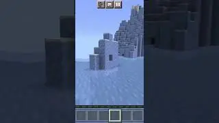 The largest ice spike biome in Minecraft bedrock#minecraftshorts